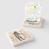 Die Jackal Steinuntersetzer (Seitenansicht)