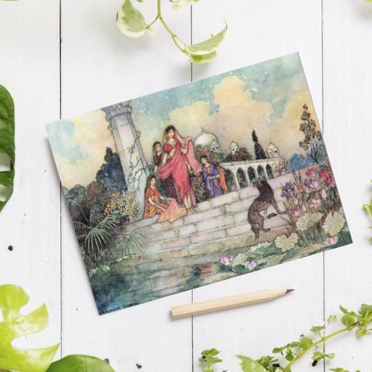 Die Jackal und die Betel Verlasse Warwick Goble Postkarte