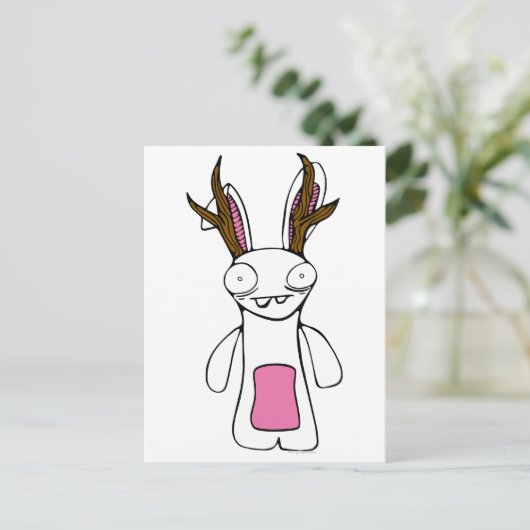 Die Jackalope Postkarte (Stehend Vorderseite)