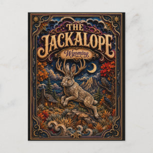 Die Jackalope Wyoming Popcut Legenden Postkarte