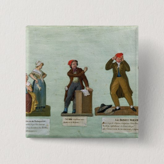Die Jacobin Stricker Button (Vorderseite)
