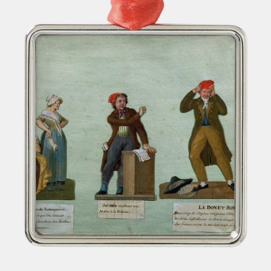 Die Jacobin Stricker Ornament Aus Metall (Vorne)