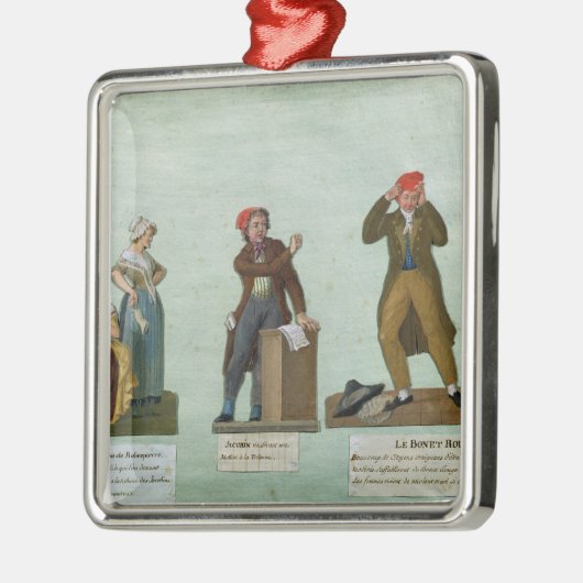 Die Jacobin Stricker Ornament Aus Metall (Links)