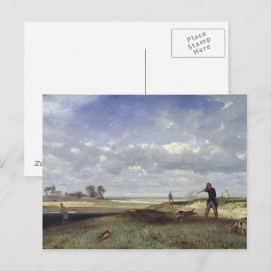 Die Jagd 1847 Postkarte (Vorne/Hinten)