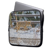 Die Jagd auf Coyote und das Winter-Schnee Laptopschutzhülle (Vorderseite Links)
