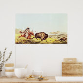 Die Jagd auf das Buffalo Poster (Küche)