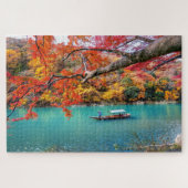 Die Jagd auf den Fluss im Herbst Kyōto Japan Reise Puzzle (Horizontal)