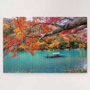 Die Jagd auf den Fluss im Herbst Kyōto Japan Reise Puzzle