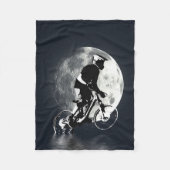 Die Jagd auf den Mond - Mountainbiker Fleecedecke (Vorderseite)