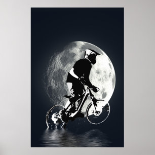 Die Jagd auf den Mond - Mountainbiker Poster
