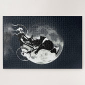 Die Jagd auf den Mond - Mountainbiker Puzzle (Horizontal)