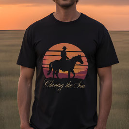 Die Jagd auf den Sonnenuntergang - Minimalistische T-Shirt