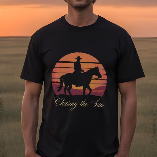 Die Jagd auf den Sonnenuntergang - Minimalistische T-Shirt