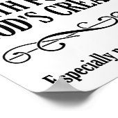 Die Jagd auf Gottes Kreaturen Witziges Jagdposter Poster (Ecke)