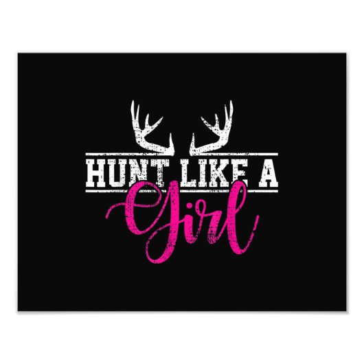 Die Jagd auf Mädchen wie ein Mädchen Fotodruck (Vorne)