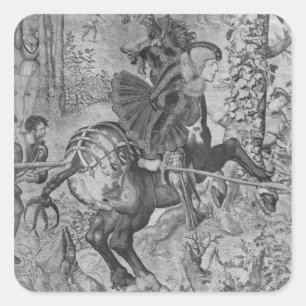 Die Jagd auf Maximilian, Capricorn Quadratischer Aufkleber