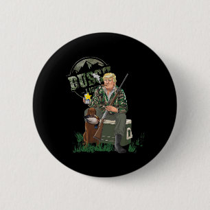 Die Jagd auf Trump Camouflage Duck Election Mega 2 Button