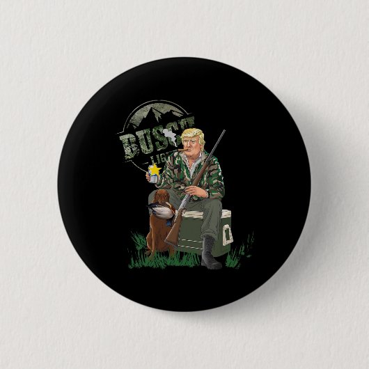 Die Jagd auf Trump Camouflage Duck Election Mega 2 Button (Vorderseite)