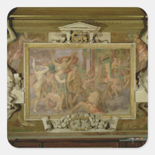 Die Jagd auf Unwissenheit, Einzelheiten des dekora Quadratischer Aufkleber