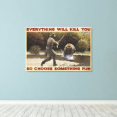 Die Jagd Bären alles wird Sie Leinwand Dekoration (Insitu (Holzboden))