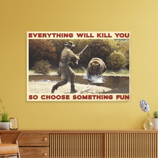 Die Jagd Bären alles wird Sie Leinwand Dekoration  (Insitu (Wohnzimmer))