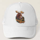 Die Jagd des Encounter-Elchs humorvoll Truckerkappe (Vorderseite)