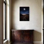 Die Jagd - die bezaubernde Landschaft der Mondnach Leinwanddruck