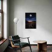 Die Jagd - die bezaubernde Landschaft der Mondnach Leinwanddruck