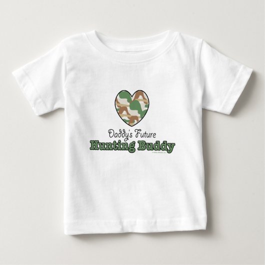 Die Jagd-Freund-Baby-T-Shirt des Vatis zukünftiges Baby T-shirt (Vorderseite)