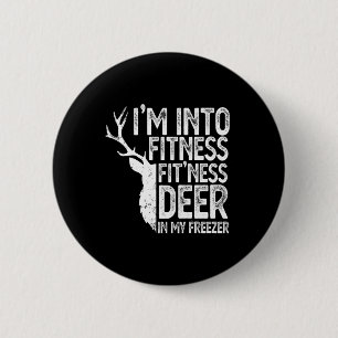Die Jagd, ich bin in Fitness Fitness Hirsch in mei Button