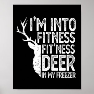 Die Jagd, ich bin in Fitness Fitness Hirsch in mei Poster