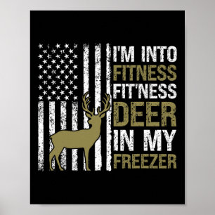 Die Jagd, ich bin in Fitness Fitness Hirsch in mei Poster