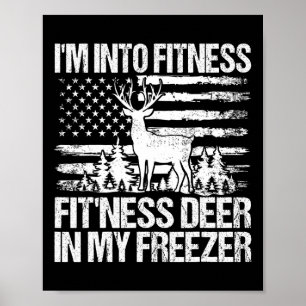 Die Jagd, ich bin in Fitness Fitness Hirsch in mei Poster