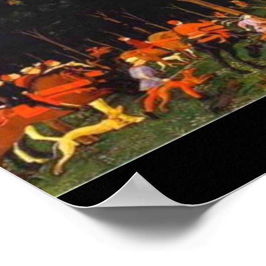 Die Jagd im Wald Poster (Ecke)