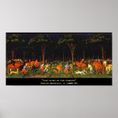 Die Jagd im Wald Poster (Vorne)