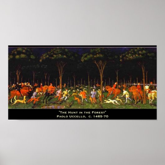 Die Jagd im Wald Poster (Vorne)