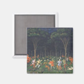 Die Jagd im Wald (von Paolo Uccello) Magnet (Vorderseite/Rückseite)