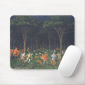 Die Jagd im Wald (von Paolo Uccello) Mousepad (Mit Mouse)