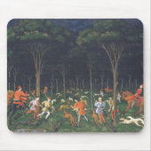 Die Jagd im Wald (von Paolo Uccello) Mousepad (Vorne)