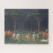Die Jagd im Wald (von Paolo Uccello) Puzzle (Horizontal)