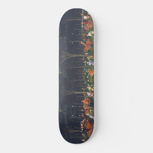 Die Jagd im Wald (von Paolo Uccello) Skateboard (Vorderseite)