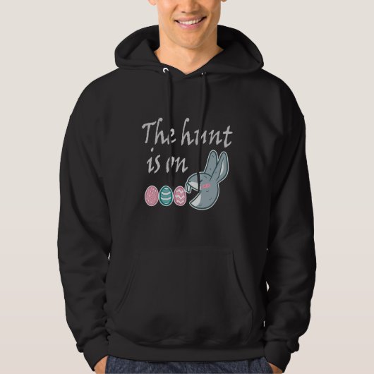 Die Jagd ist auf der Easter-Kaninchen-Jagd Hoodie (Vorderseite)