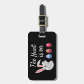 Die Jagd ist auf der Ostersonnigen Eggenjagd Gepäckanhänger (Vorderseite vertikal)