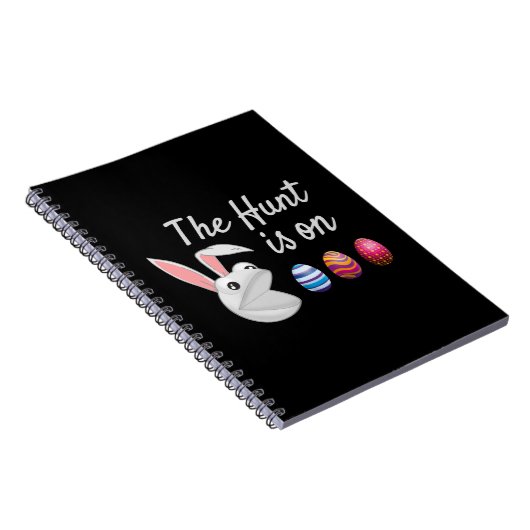 Die Jagd ist auf der Ostersonnigen Eggenjagd Notizblock (Rechte Seite)