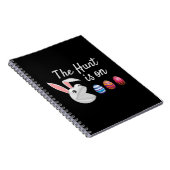 Die Jagd ist auf der Ostersonnigen Eggenjagd Notizblock (Rechte Seite)