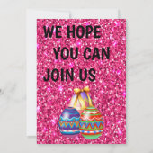 Die Jagd ist auf, Ostereisjagd, lustiges Geschenk Einladung (Rückseite)