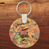 Die Jagd ist der Personalisierte Buck des Lebens u Schlüsselanhänger (Vorderseite)