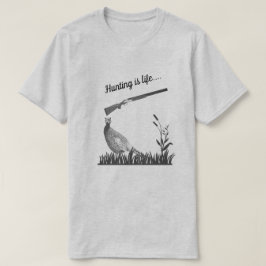 Die Jagd ist der Wild von Wald und das Shotgun T-Shirt