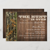Die Jagd ist über Brautparty-Einladung Einladung (Vorne/Hinten)