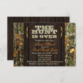 Die Jagd ist über Camouflage-Brautparty-Einladung Einladung (Vorne/Hinten)